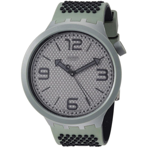 Swatch mens big bold grey dial watch