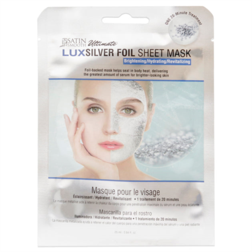 Satin Smooth ultimate luxsilver foil sheet mask by for women - 1 pc mask