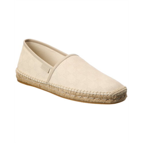Gucci gg canvas & leather espadrille