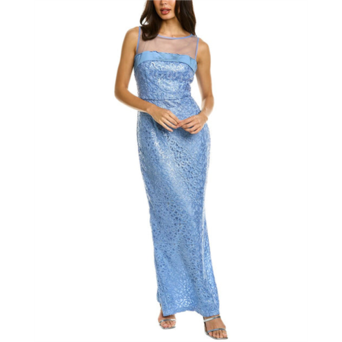 JS Collections michelle illusion column gown