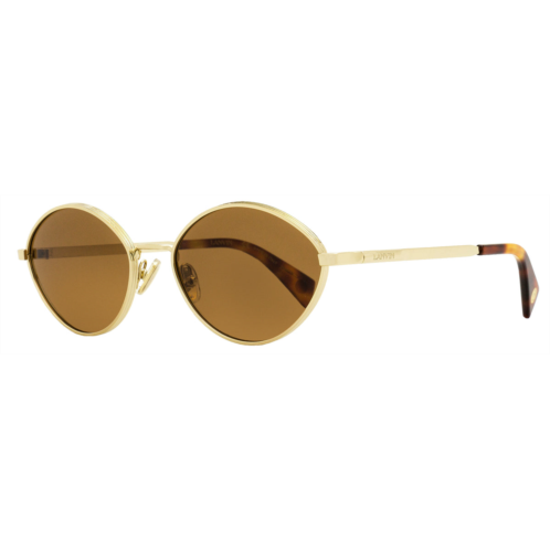 Lanvin womens oval sunglasses lnv116s 723 gold/havana 57mm