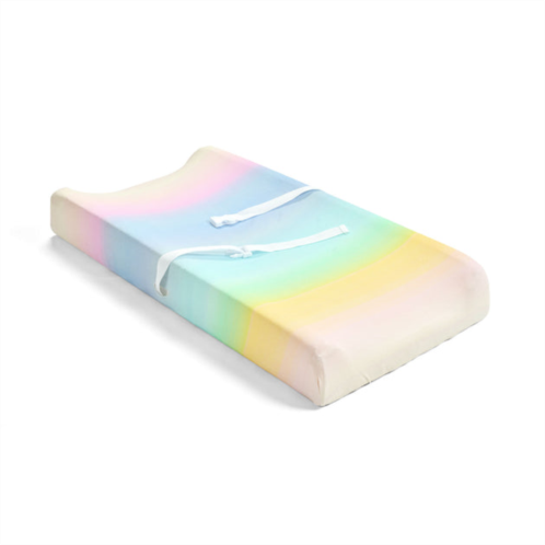 Hello Spud ombre organic cotton changing pad cover multi