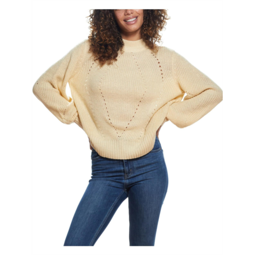 Weatherproof Vintage womens knit ribbed trim mock turtleneck sweater