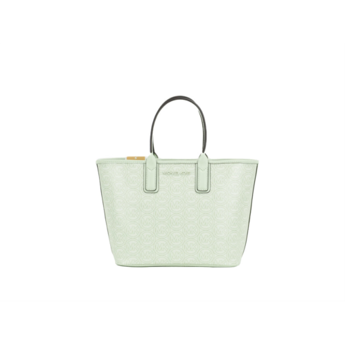 Michael Kors jodie small jacquard logo recycled polyester tote handbag atom womens
