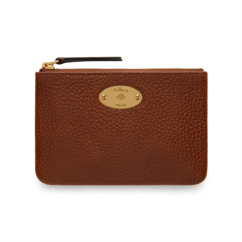 Mulberry plaque small zip coin pouch