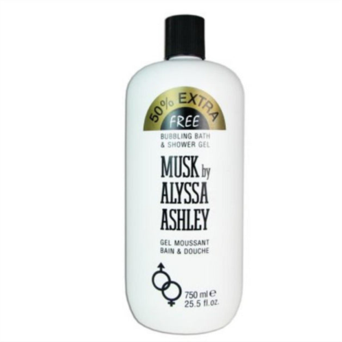 Alyssa Ashley awaly25sg musk 25.5 oz bubbling bath & shower gel for women