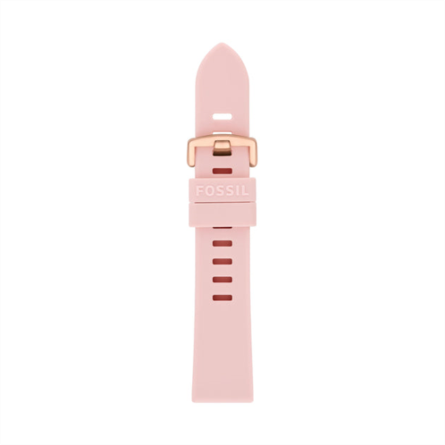 Fossil unisex 20mm blush silicone watch band