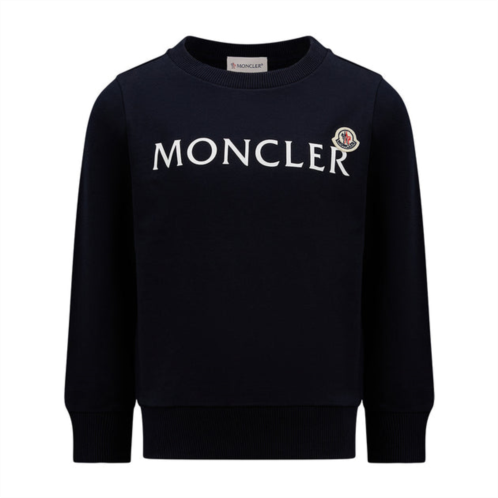 Moncler navy logo print sweatshirt