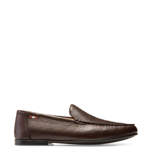 Bally craxon mens 6231423 coffee leather loafers