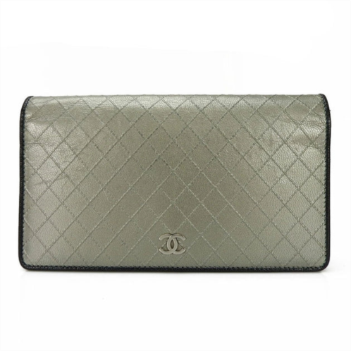 Chanel logo cc leather wallet (pre-owned)