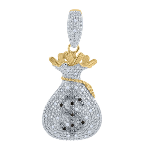 Monary 14k yellow gold pendants with 0.13 ct. diamonds