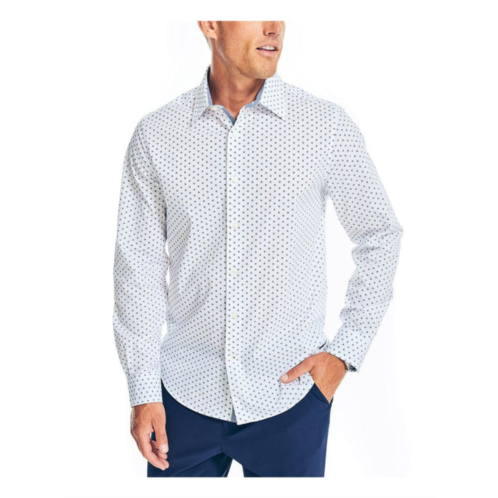 Nautica mens pattern collared button-down shirt