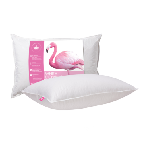 Canadian Down & Feather Company white down pillow firm support