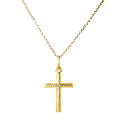 Savvy Cie Jewels italian design vermeil cross