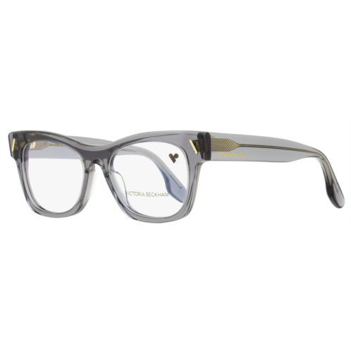 Victoria Beckham womens rectangular eyeglasses vb2634 037 transparent gray 51mm