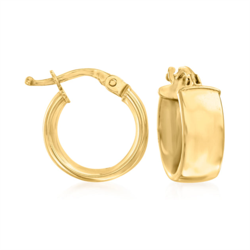 Ross-Simons italian 14kt yellow gold huggie hoop earrings