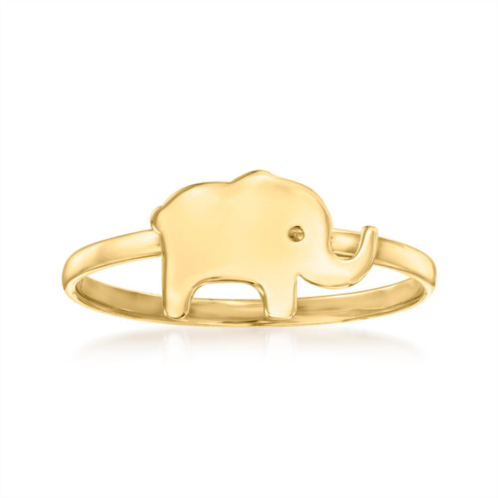 Canaria Fine Jewelry canaria 10kt yellow gold tiny elephant ring