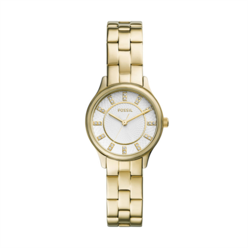 Fossil womens modern sophisticate three-hand, gold-tone stainless steel watch
