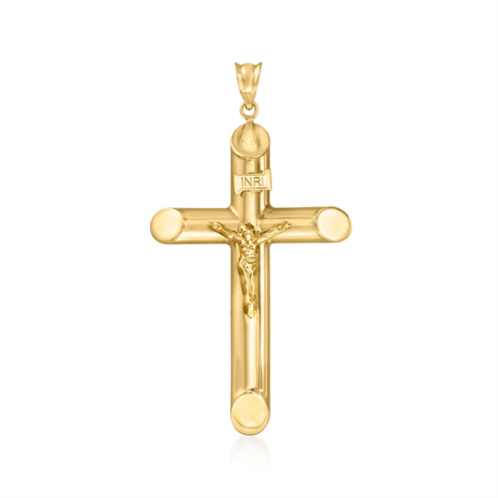 Canaria Fine Jewelry canaria mens 10kt yellow gold crucifix pendant
