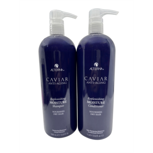 Alterna caviar replenishing moisture shampoo & conditioner 33.8 oz each
