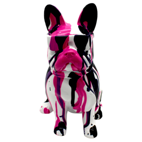 Interior Illusion Plus interior illusions plus pink graffiti dog with glasses - 8 tall