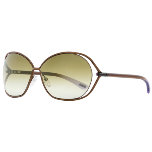 Tom Ford womens sunglasses tf157 carla 48f shiny brown/lilac 66mm