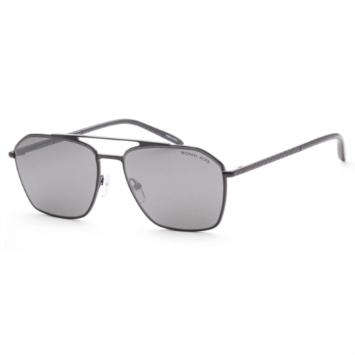 Michael Kors mens 56mm shiny black sunglasses