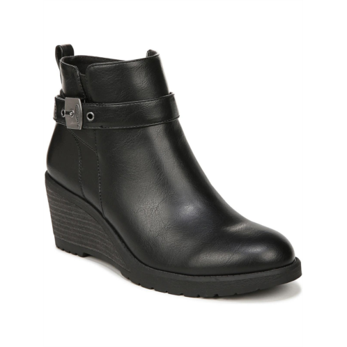 Dr. Scholl camille womens faux leather zipper ankle boots