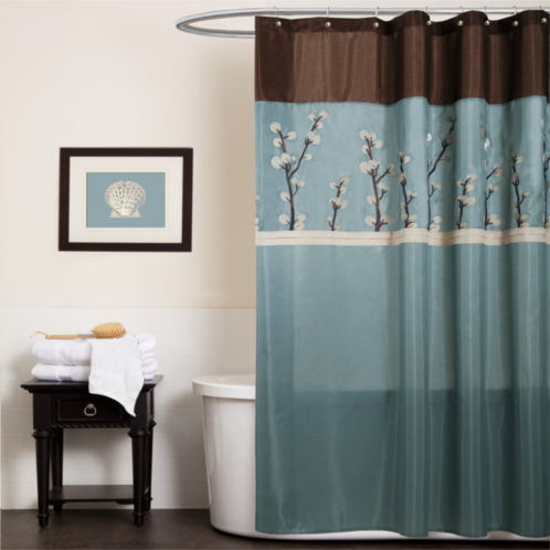 Lush Decor cocoa shower curtain