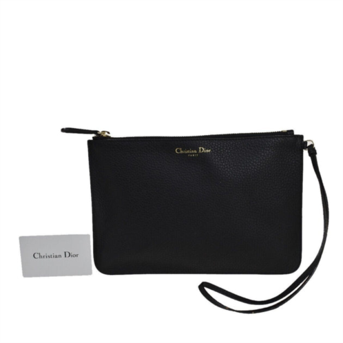 Dior leather clutch bag (pre-owned)
