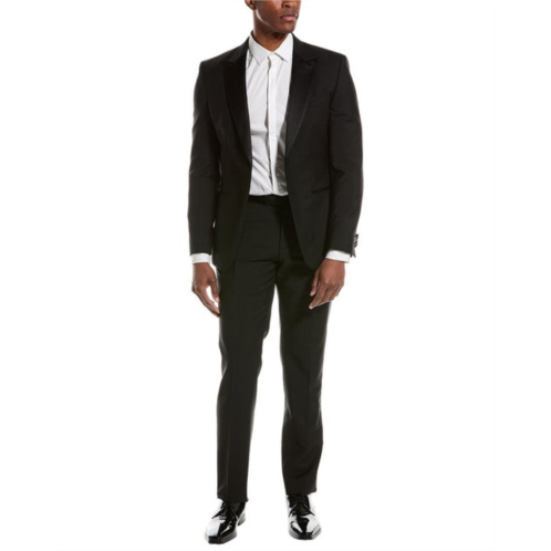 Boss Hugo Boss wool, mohair & silk-blend suit with flat front pant
