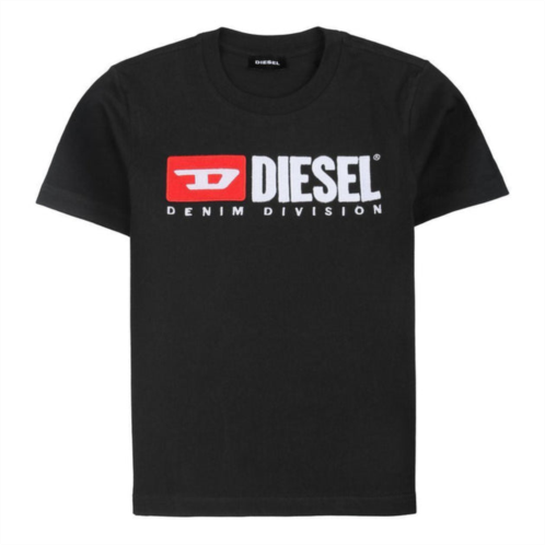 Diesel black embroidered logo t-shirt