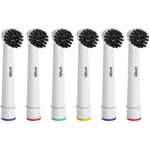 PURSONIC replacement toothbrush heads charcoal infused bristles compatible with oral b electric toothbrush