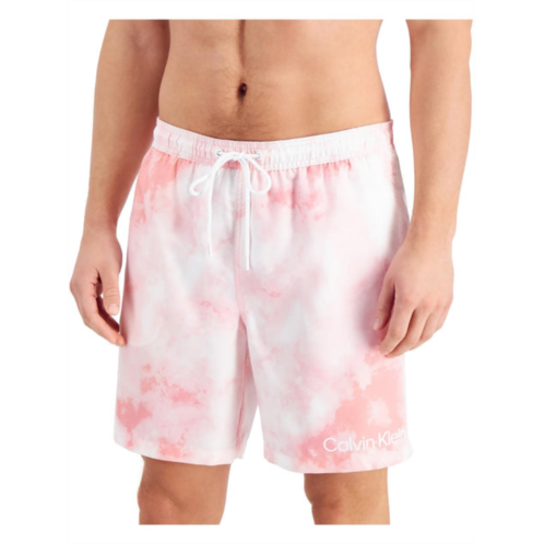 Calvin Klein mens volley shorts tie-dye swim trunks