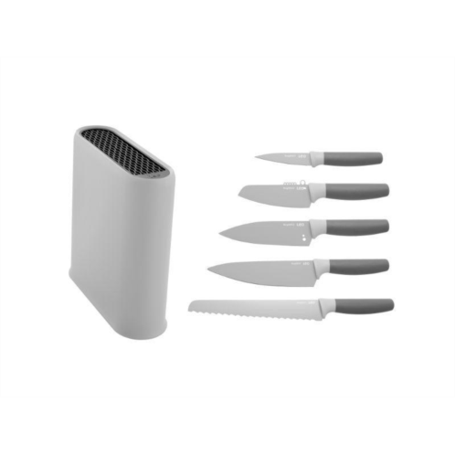 BergHOFF leo 6pc stainless steel cutlery set with block