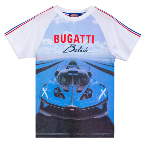 Bugatti white & blue logo t-shirt