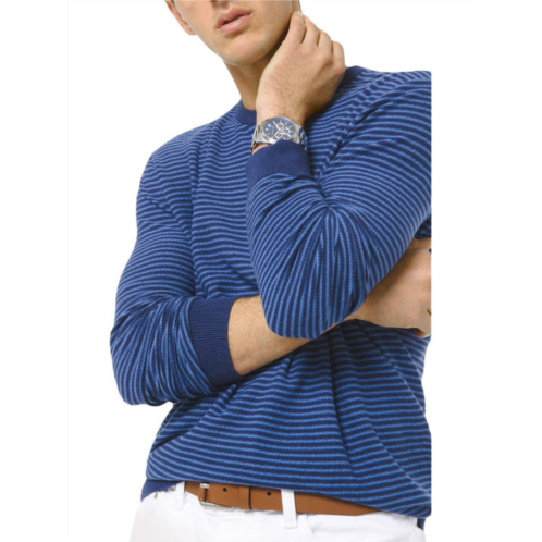 Michael Kors mens stripe crewneck crewneck sweater