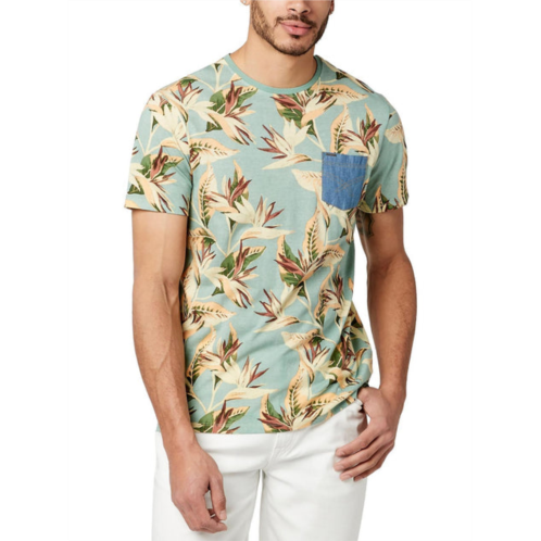 Buffalo David Bitton mens floral print pocket t-shirt