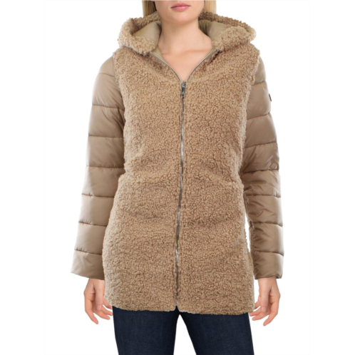 Sam Edelman womens faux fur cold weather anorak jacket