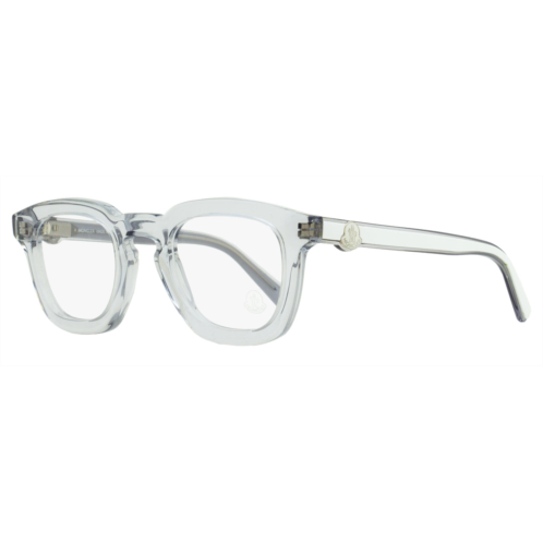 Moncler mens thick rimmed eyeglasses ml5195 020 transparent/white 48mm