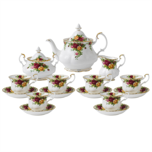 Royal Albert old country roses teaware, 15 piece set