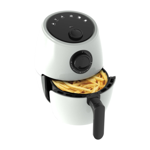 Supersonic national 2.1 qt mechanical air fryer with 6 preset cooking functions