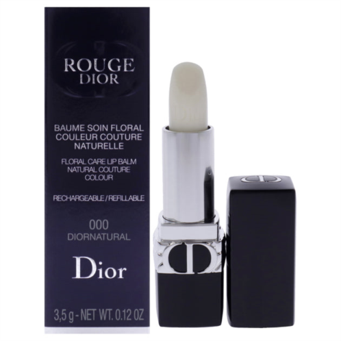 Christian Dior rouge dior colored satin lip balm - 000 diornatural by for women - 0.12 oz lipstick (refillable)