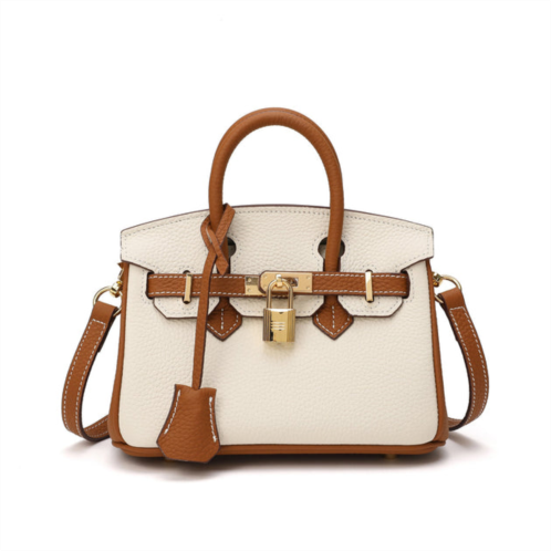 Tiffany & Fred full-grain leather mini satchel/ shoulder bag