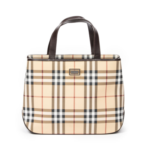 Burberry square top handle tote