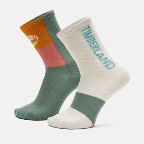 Timberland 2-pack colorblock sport crew sock