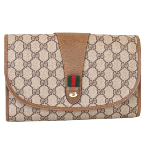 Gucci sherry leather clutch bag (pre-owned)