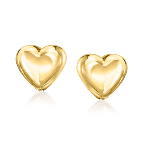 Canaria Fine Jewelry canaria 10kt yellow gold puffed heart earrings