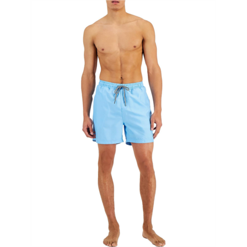 INC mens solid pocket swim trunks