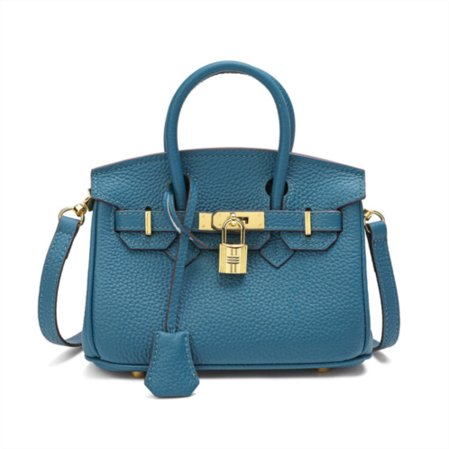 Tiffany & Fred full-grain leather mini satchel/ shoulder bag